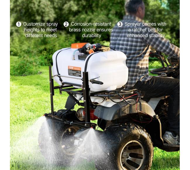 ATV purkštuvas su purškimo strėle, 60 l7