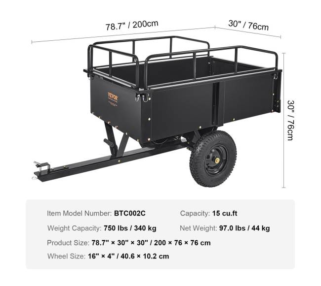 Plieninė priekabėlė sodo traktoriukui6