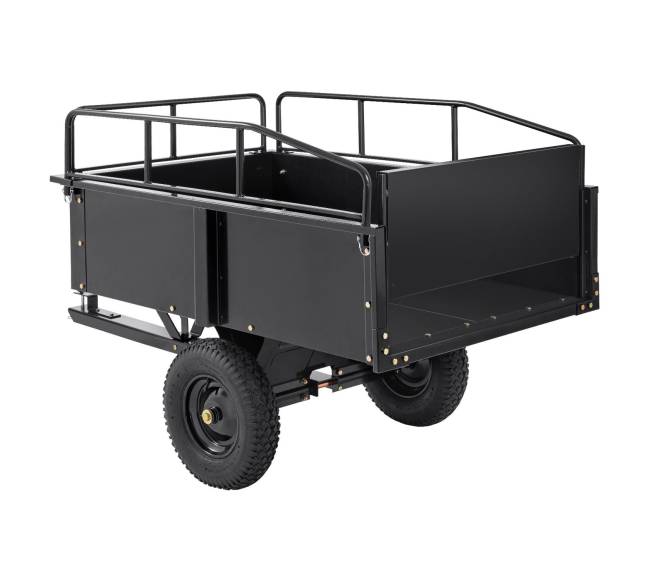 Plieninė priekabėlė sodo traktoriukui8