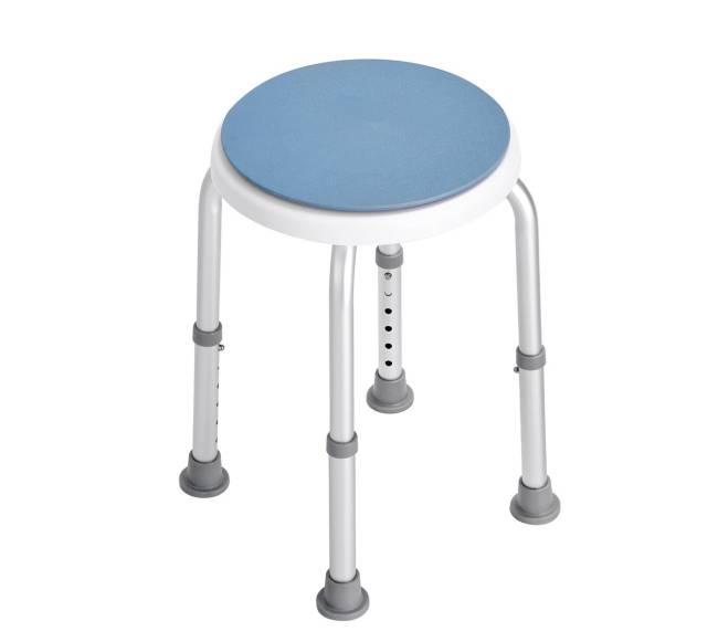 Dušo kėdė su pasukama sėdyne, reguliuojama aukščio10