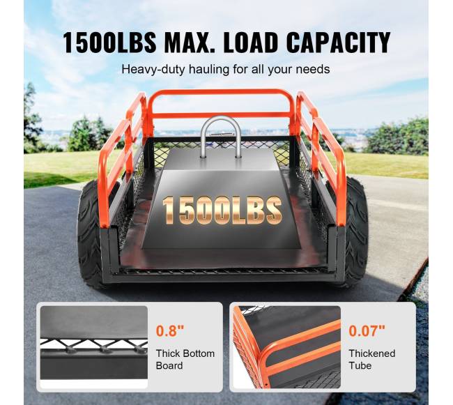 Plieninė priekaba ATV transportui, iki 680 kg2