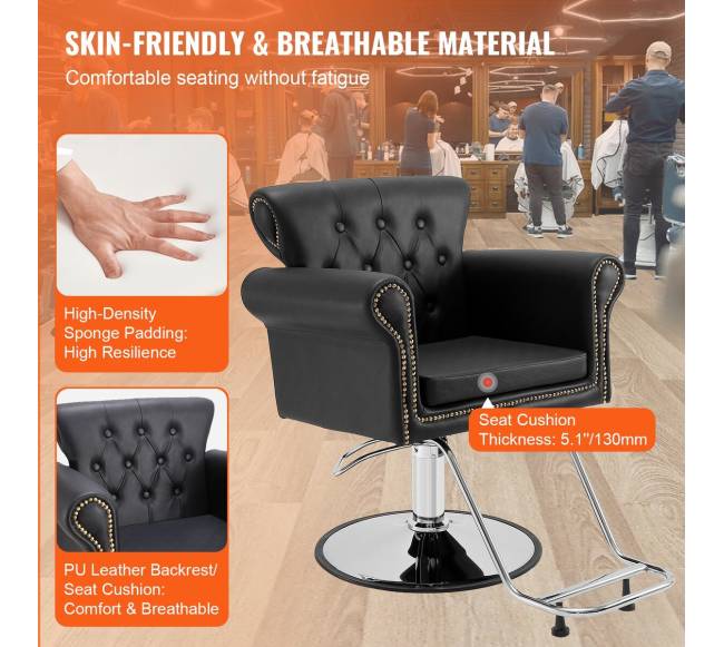 Kirpėjo kėdė grožio salonui, su hidrauliniu pompa3