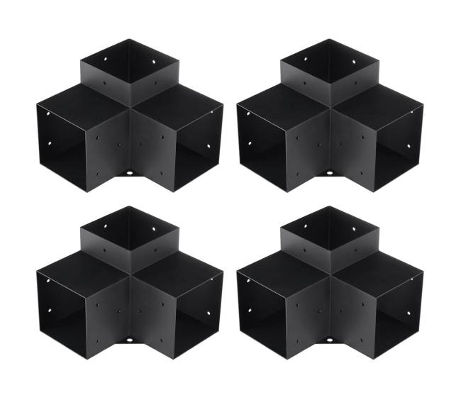 6x6 pergolos laikiklių rinkinys, 3 krypčių0