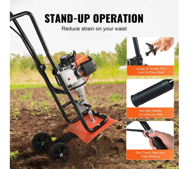 Benzininis 38CC 4-taktis sodo kultivatorius4