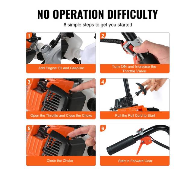 Benzininis 38CC 4-taktis sodo kultivatorius5