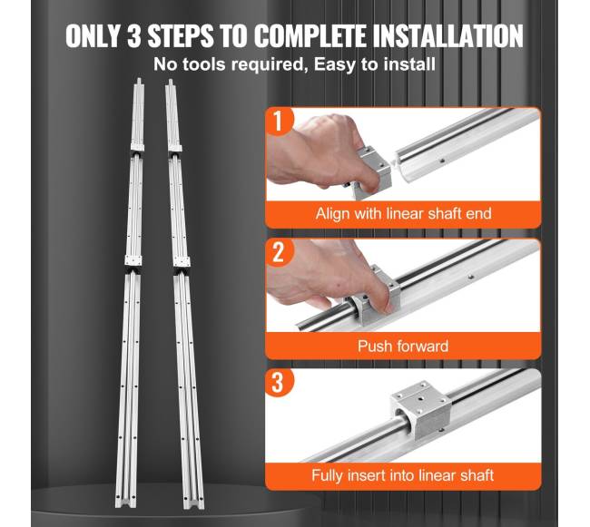 SBR16 kreipiančiųjų bėgių rinkinys 2000mm5
