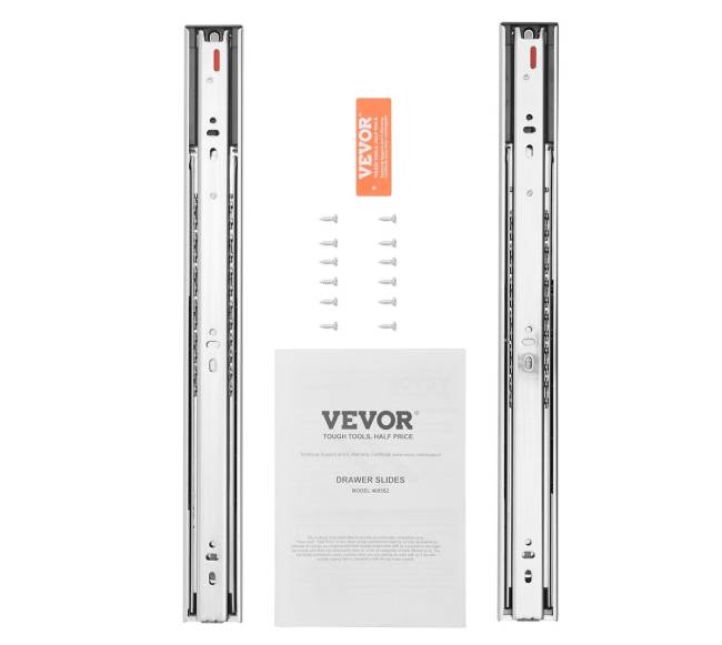 10 porų 45 cm stalčių bėgelių10