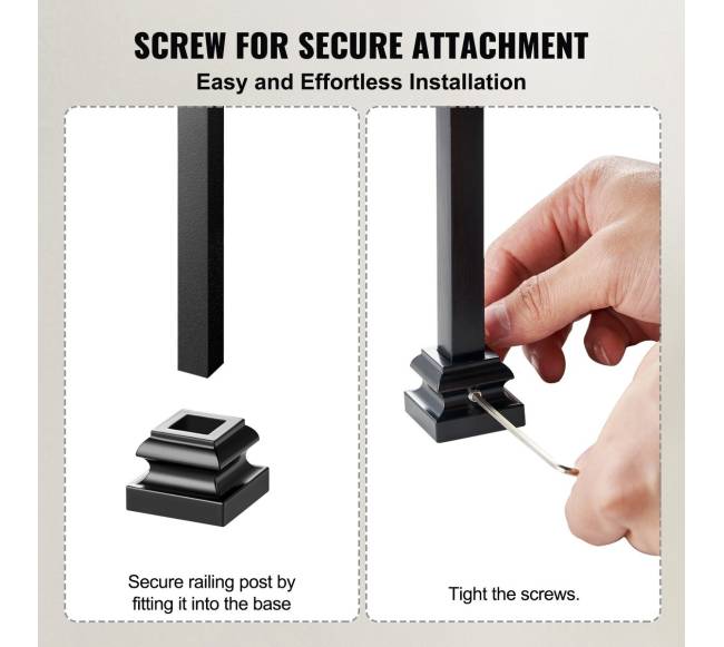 Aliuminio turėklų laikikliai laiptams, 50 vnt.3