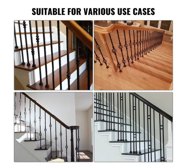 Aliuminio turėklų laikikliai laiptams, 50 vnt.5