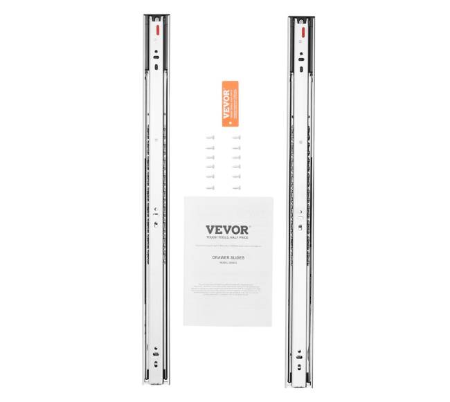 10 porų stalčių bėgelių su slopikliais10