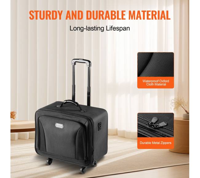 Dėklas makiažui su ratukais, 3 aukštų, juodas2