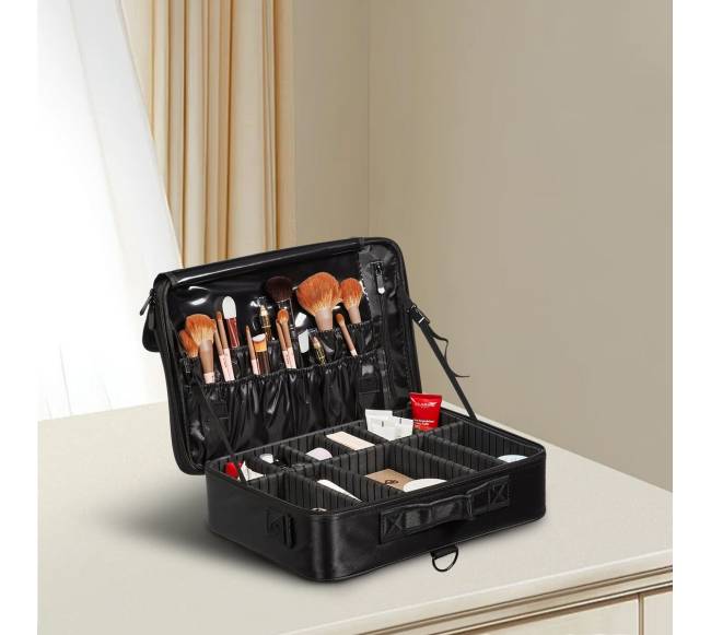 Didelis kosmetikos lagaminas su rankena7