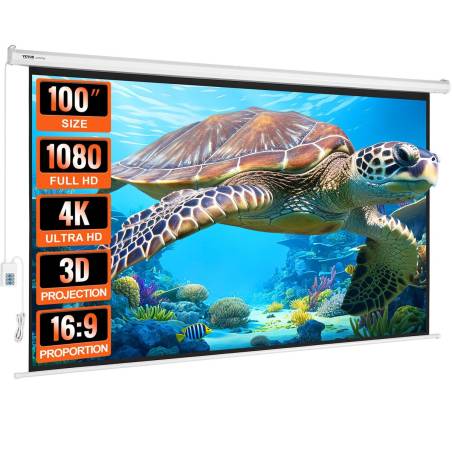 Elektrinis projektoriaus ekranas 100 colių UHD0