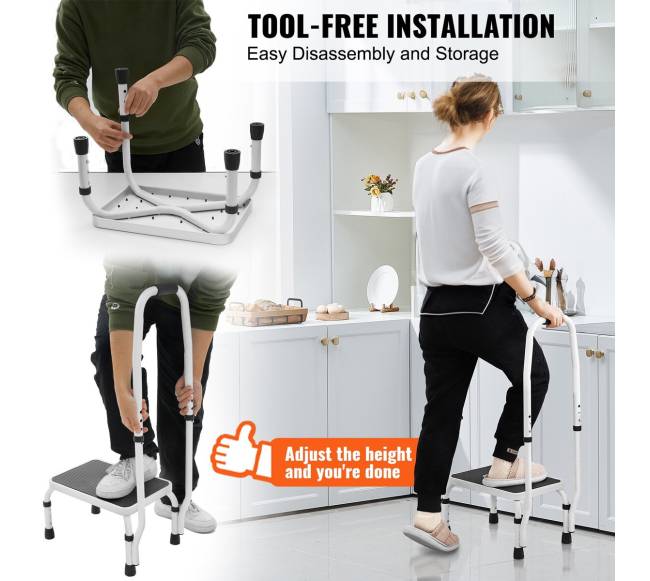 laipteliai su 3 aukščio reguliavimu ir rankena3