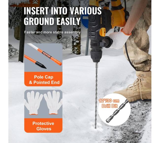 Privažiavimo stulpeliai, 100vnt, oranžiniai su atšvaitu2