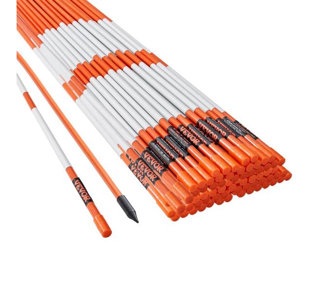 Privažiavimo stulpeliai, 100vnt, oranžiniai su atšvaitu9