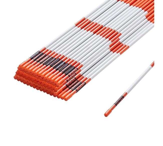 Privažiavimo stulpeliai, 100vnt, oranžiniai su atšvaitu10