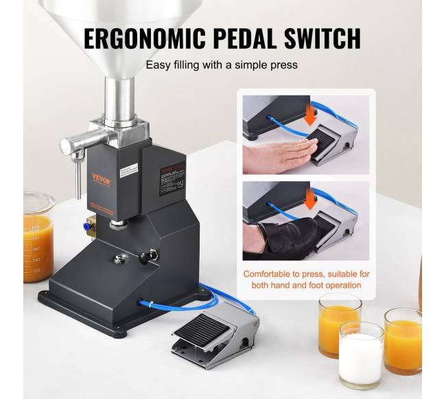 Pneumatinė pasta ir skysčių pildymo mašina4