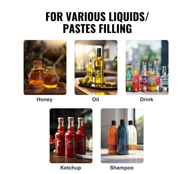 Pneumatinė pasta ir skysčių pildymo mašina5