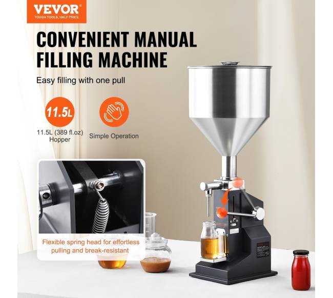 Rankinis skystų pasta užpildymo įrenginys1