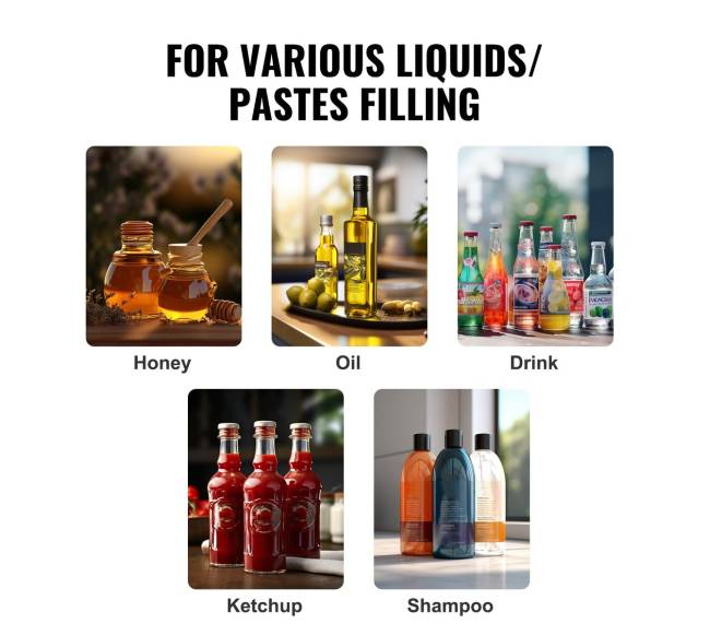 Rankinis skystų pasta užpildymo įrenginys5