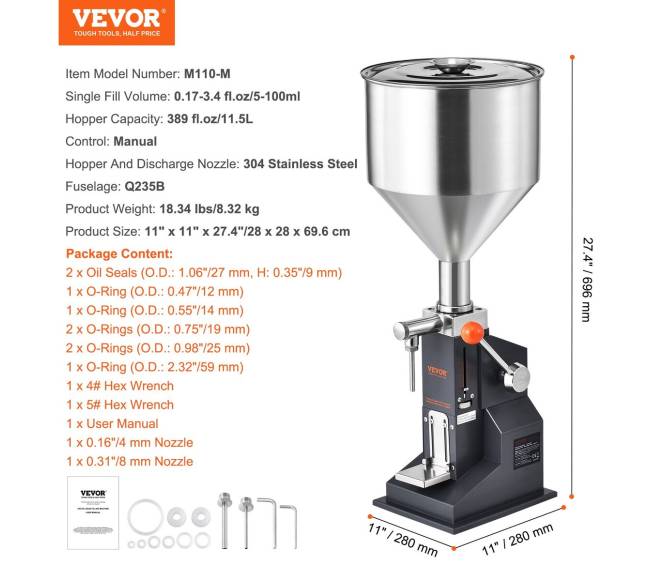 Rankinis skystų pasta užpildymo įrenginys6