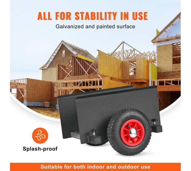 Plokštelių vežimėlis su 8" pneumatine ratuku2