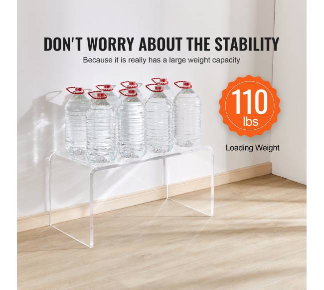 Skaidrus akrilinis kavos staliukas C formos2