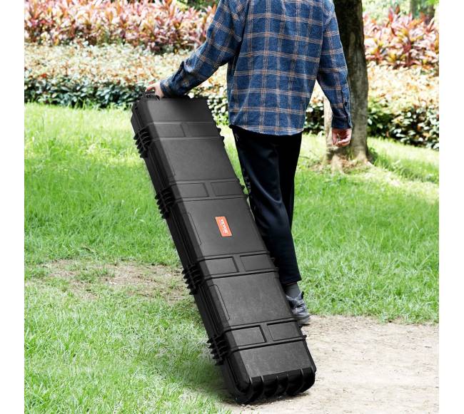 Šautuvo dėklas su ratukais, apsauga IP677