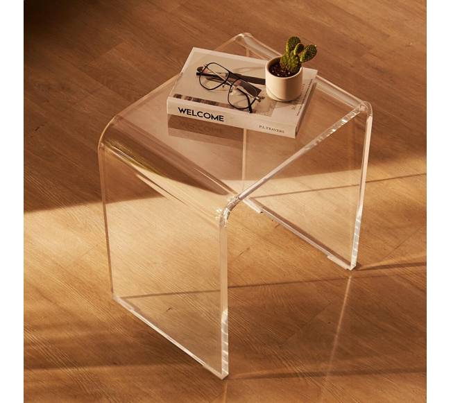 Akrilinė C formos šoninė staliukas7