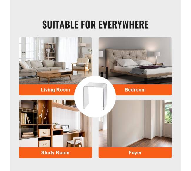 Akrilo c formos šoninis staliukas, 2 vnt.5