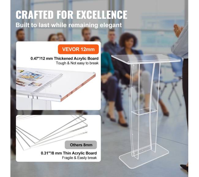 Akrilinis pultas su lentynėle ir plačiu paviršiumi3