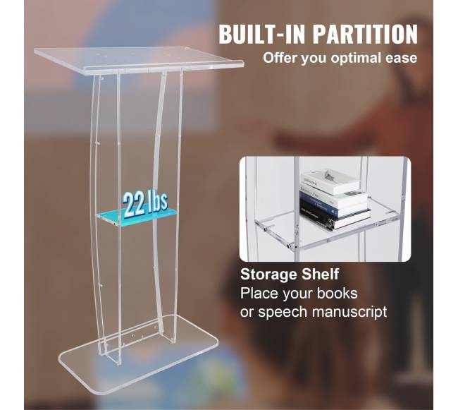 Akrilinis pultas su lentynėle ir plačiu paviršiumi5