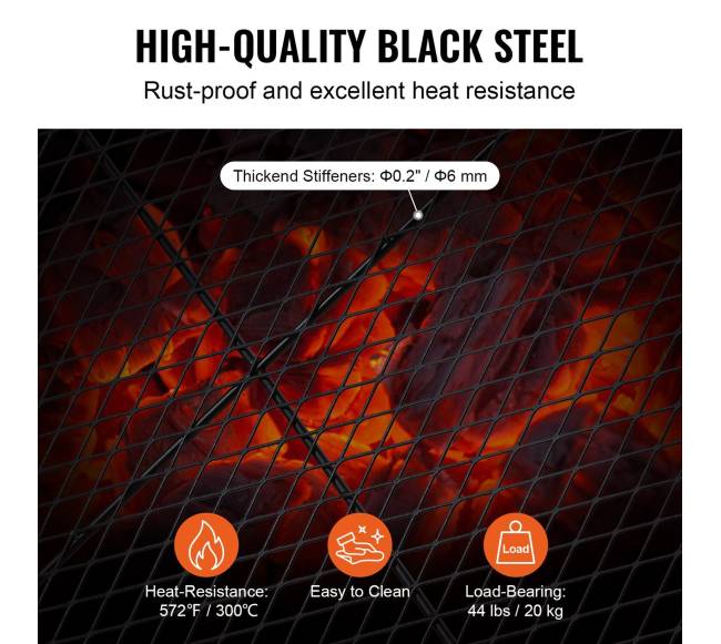 Apvali grotelė griliui laužavietei2