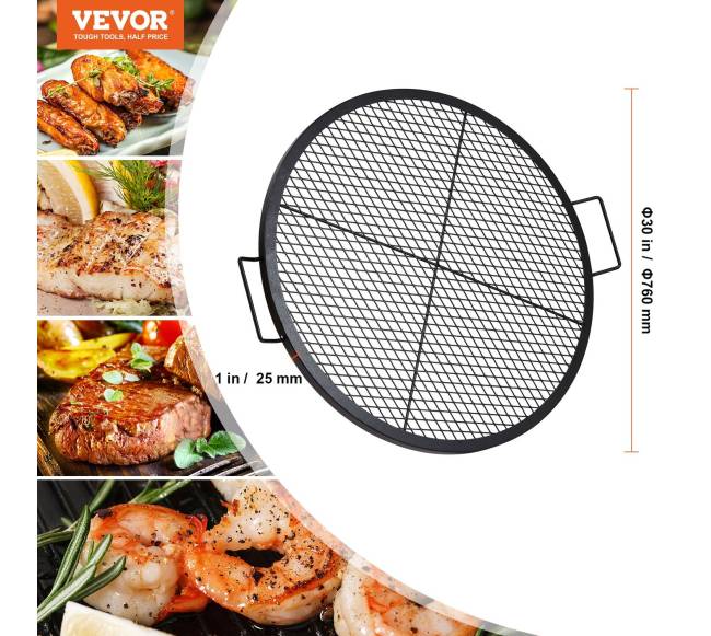 Apvali grotelė griliui laužavietei6