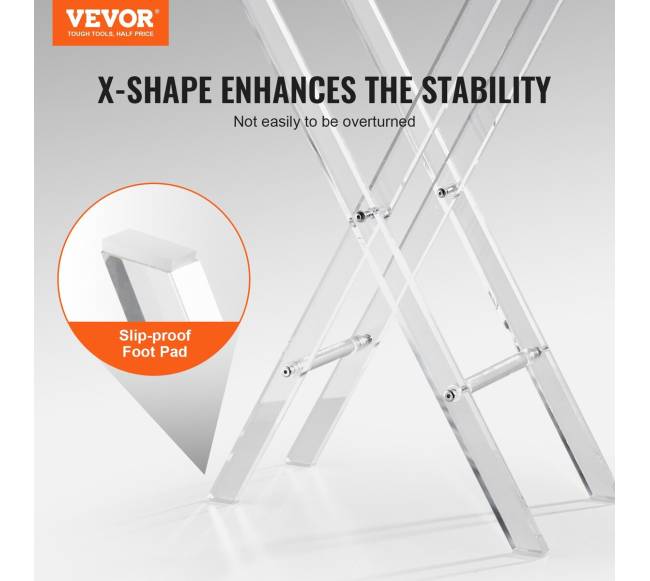 Akrilo sulankstomas padėklų staliukas4