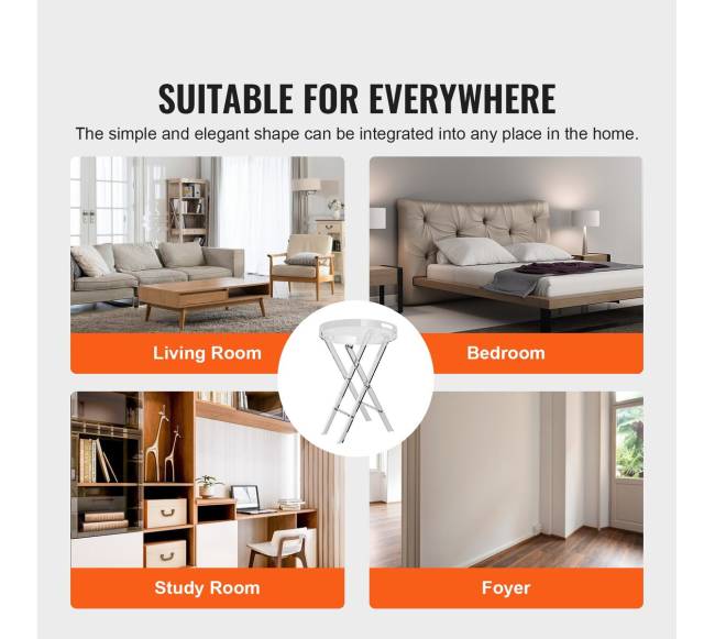 Akrilo sulankstomas padėklų staliukas5