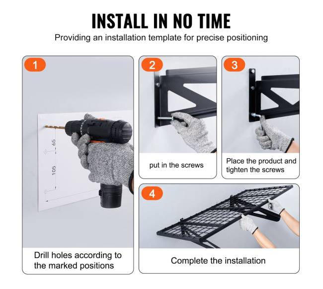 Garažo lentynos, sieninės, 2 vnt.3
