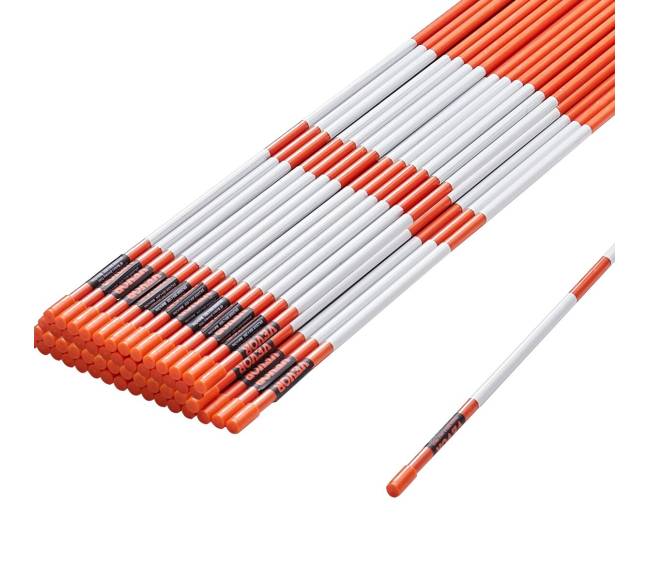 Įvažiavimo žymekliai 50 vnt 122 cm stiklo pluošto 10