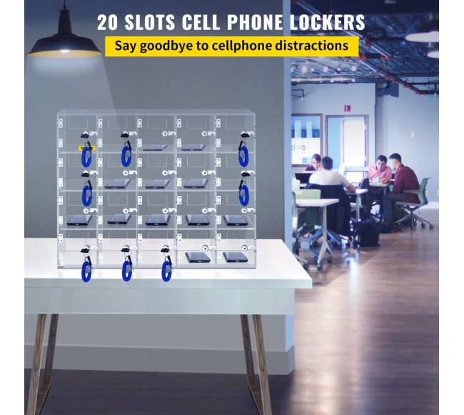 Mobiliojo telefono laikymo spintelė su 20 skyrelių1