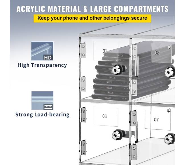 Mobiliojo telefono laikymo spintelė su 20 skyrelių3