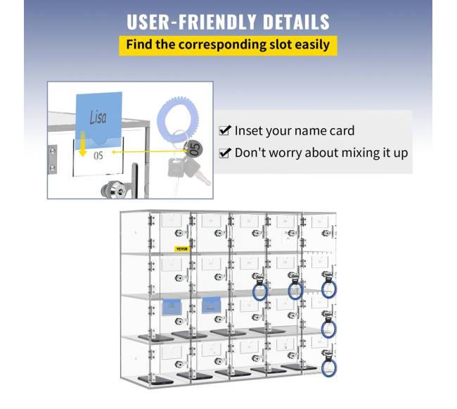 Mobiliojo telefono laikymo spintelė su 20 skyrelių5