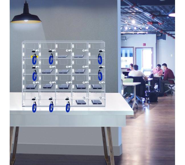 Mobiliojo telefono laikymo spintelė su 20 skyrelių7