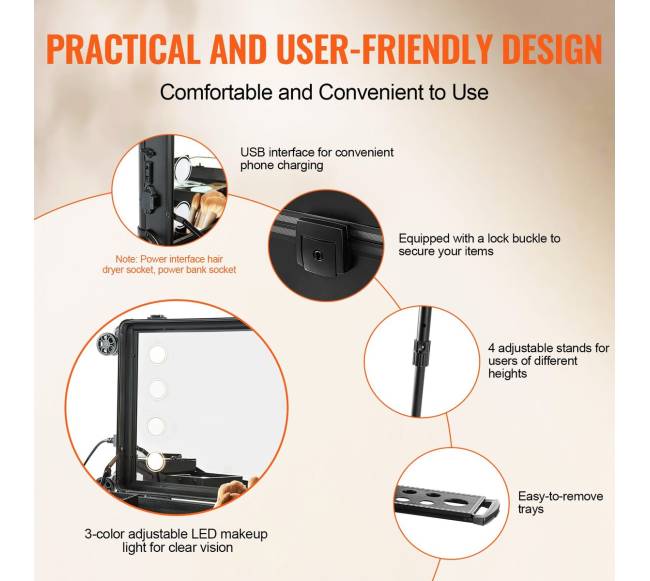 Kosmetikos lagaminas su veidrodžiu ir spintele4
