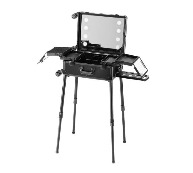 Kosmetikos lagaminas su veidrodžiu ir spintele8