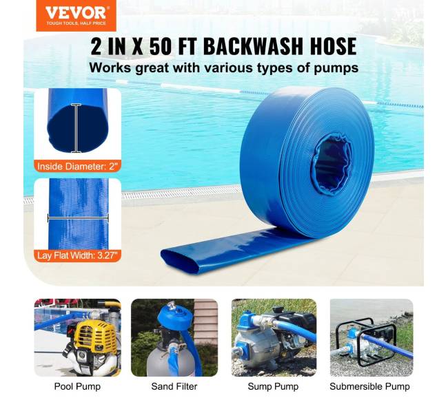 Baseino žarna 2 x 15 m su aliuminio jungtimis1