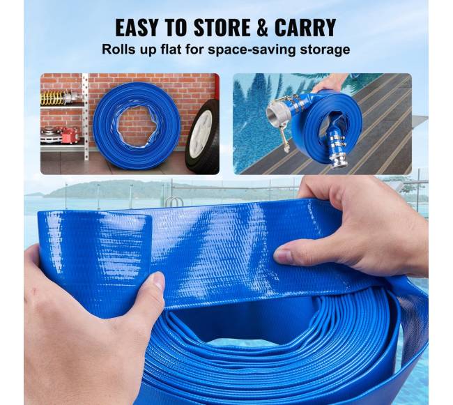 Baseino žarna 2 x 15 m su aliuminio jungtimis4