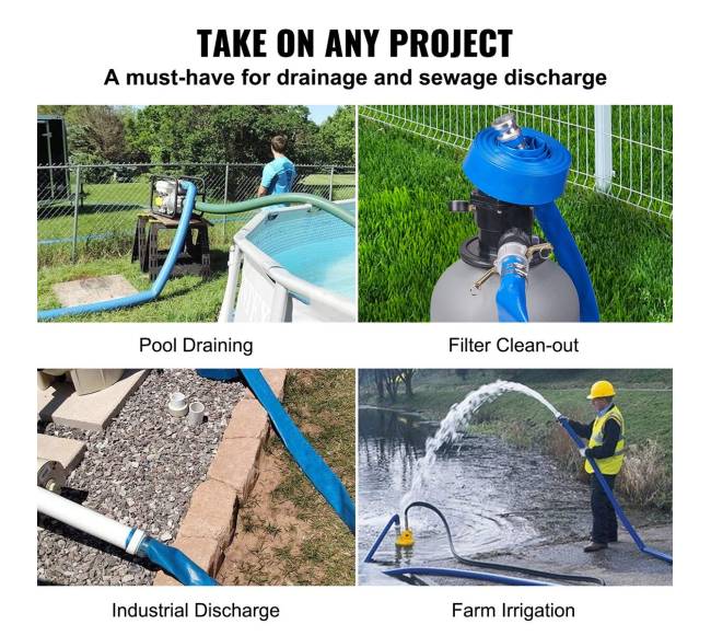 Baseino žarna 2 x 15 m su aliuminio jungtimis5