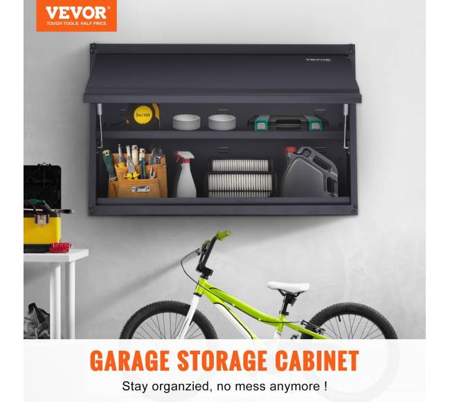 Metalinė sieninė spintelė su reguliuojama lentyna1