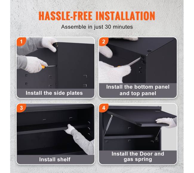 Metalinė sieninė spintelė su reguliuojama lentyna5